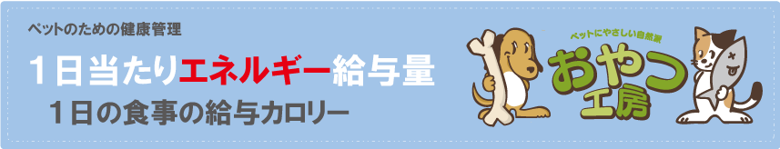 犬のカロリー計算・猫のカロリー計算